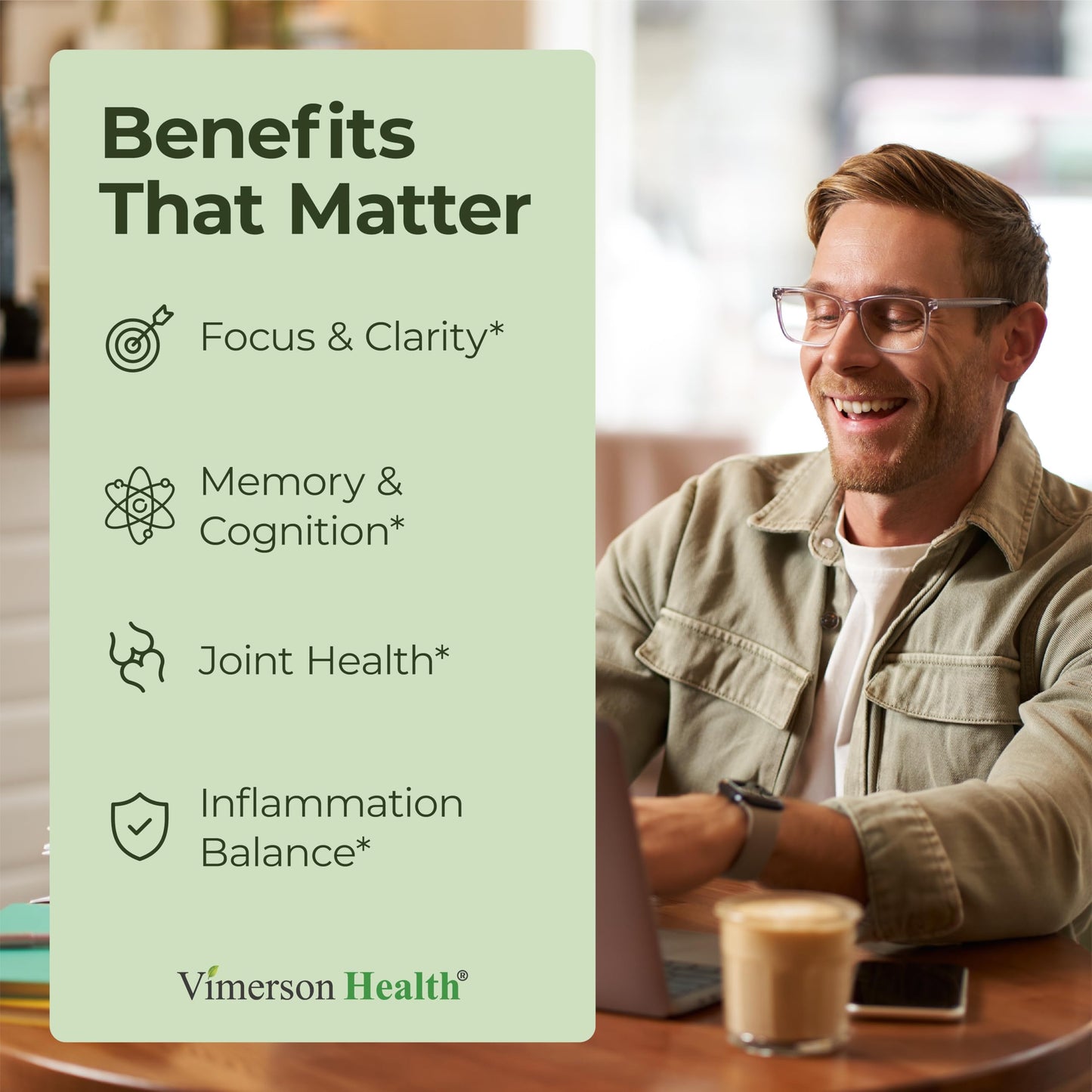 Vimerson Health Ginkgo Biloba & Turmeric Curcumin Supplement with Black Pepper – Focus, Memory & Joint Support – Vegan 2-Pack