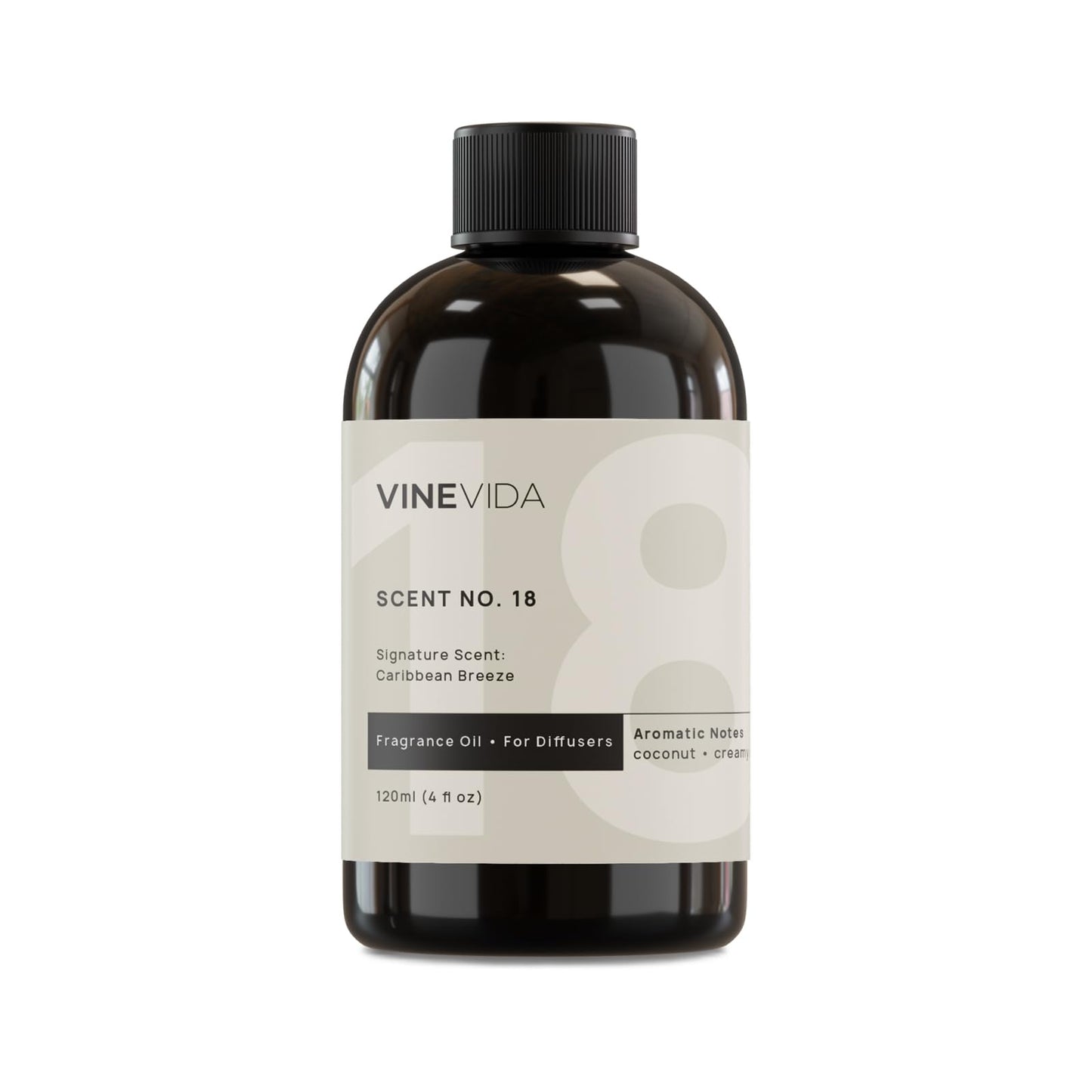 VINEVIDA Caribbean Breeze Fragrance Oil for Cold Air Diffusers - 4 Fl Oz | Diffuser Refills & Room Spray