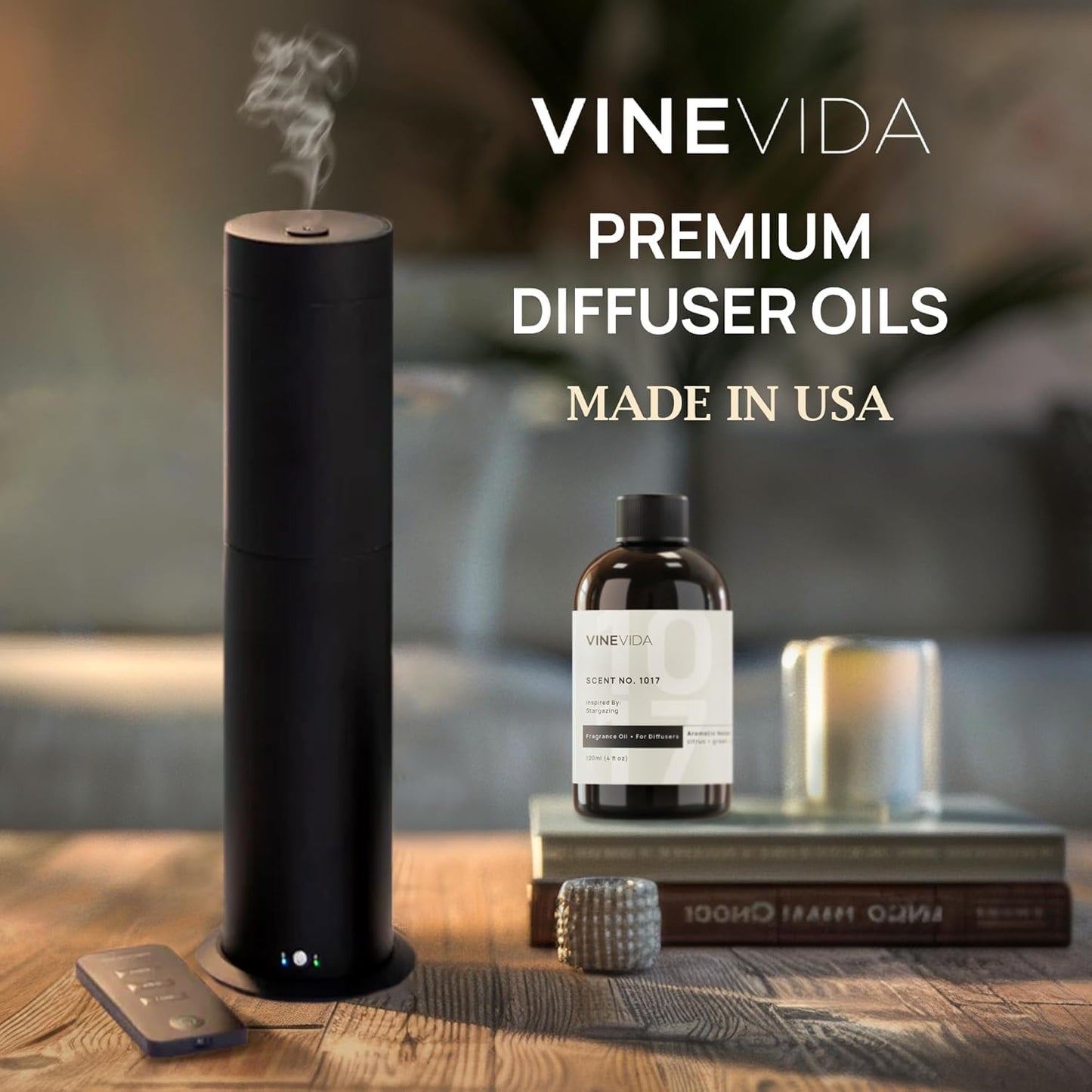 VINEVIDA Caribbean Breeze Fragrance Oil for Cold Air Diffusers - 4 Fl Oz | Diffuser Refills & Room Spray