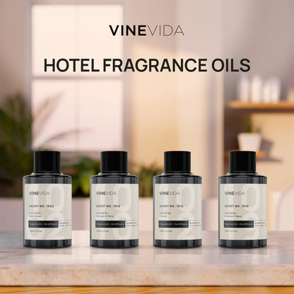 VINEVIDA 4-pk Hotel Fragrance Collection – Cold Air Diffuser Scents 1002, 1019, 1012 & 1010
