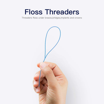 VINSULLA Floss Threaders for Braces, Bridges & Implants - 50 Count (Pack of 4)
