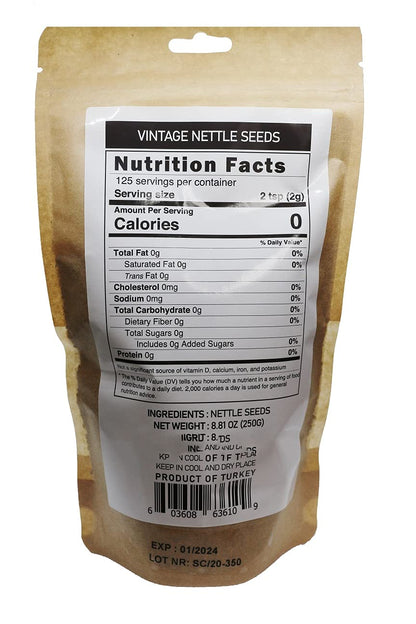 Vintage Nettle Seeds – Herbal Tea, Protein-Rich Natural Tea 250gr