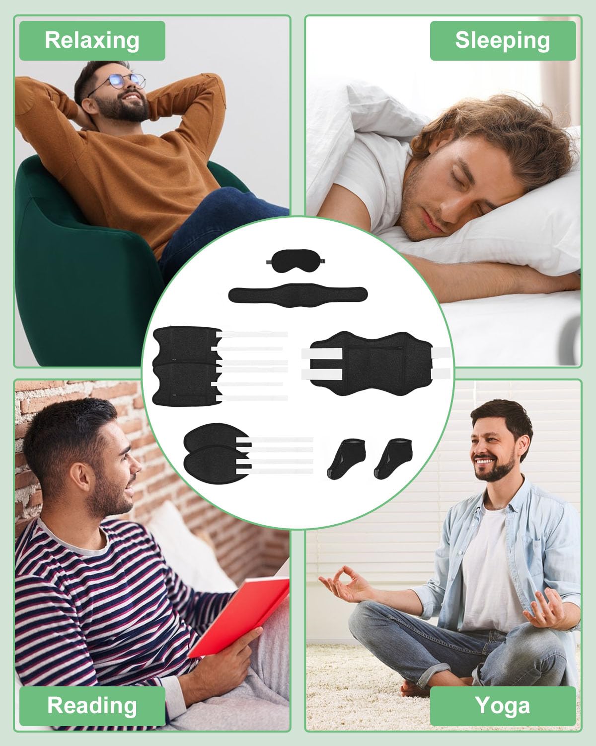 Viowey Castor Oil Pack Wrap 11 PCS – Plus Size, Reusable Flannel, Machine Washable