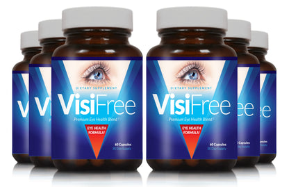 VisiFree Eye Supplements for Adults | Eye Health & Vision Support - 6 Pack