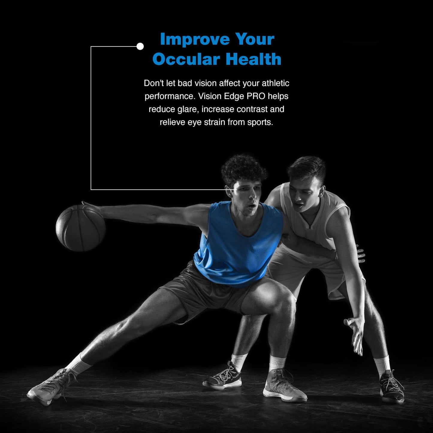 VISION EDGE PRO Eye Supplement for Athletes | Lutein, Zeaxanthin & Meso-Zeaxanthin + Omega-3 — 90 Softgels