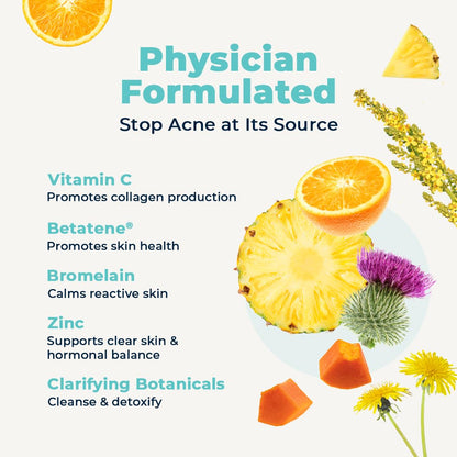 VitaMedica Clear Skin Vitamin Formula — Noncystic Acne Support (2 Pack)