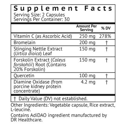 VitaMonk HistaResist DAO Enzyme Supplement – Histamine Support | 60 Caps