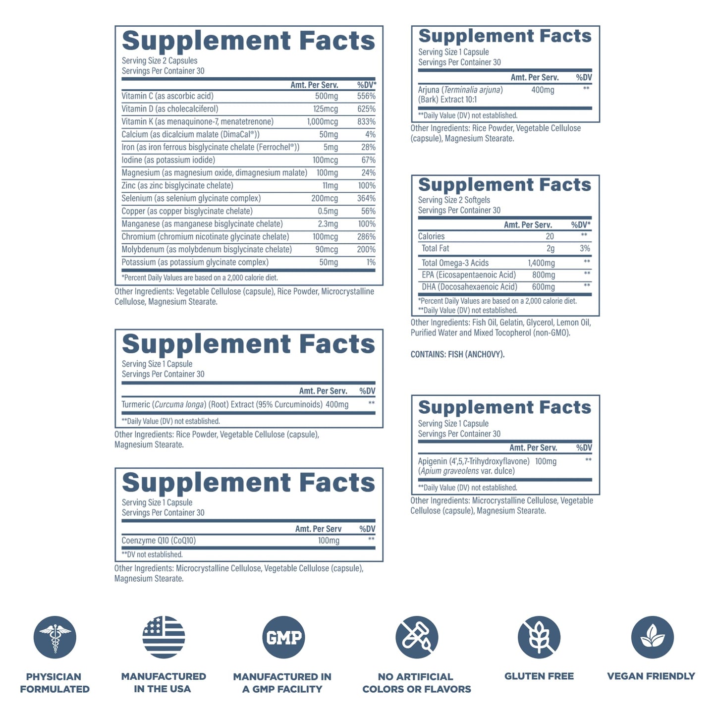 Revive MD Essential Vitamin Packs for Men & Women – Daily Multivitamin Packets with Arjuna & Turmeric Extract (30 Servings) – Travel-Friendly
