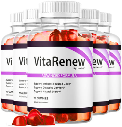 (5 Pack) VitaRenew Gummies – 1050MG Original Formula, Maximum Strength