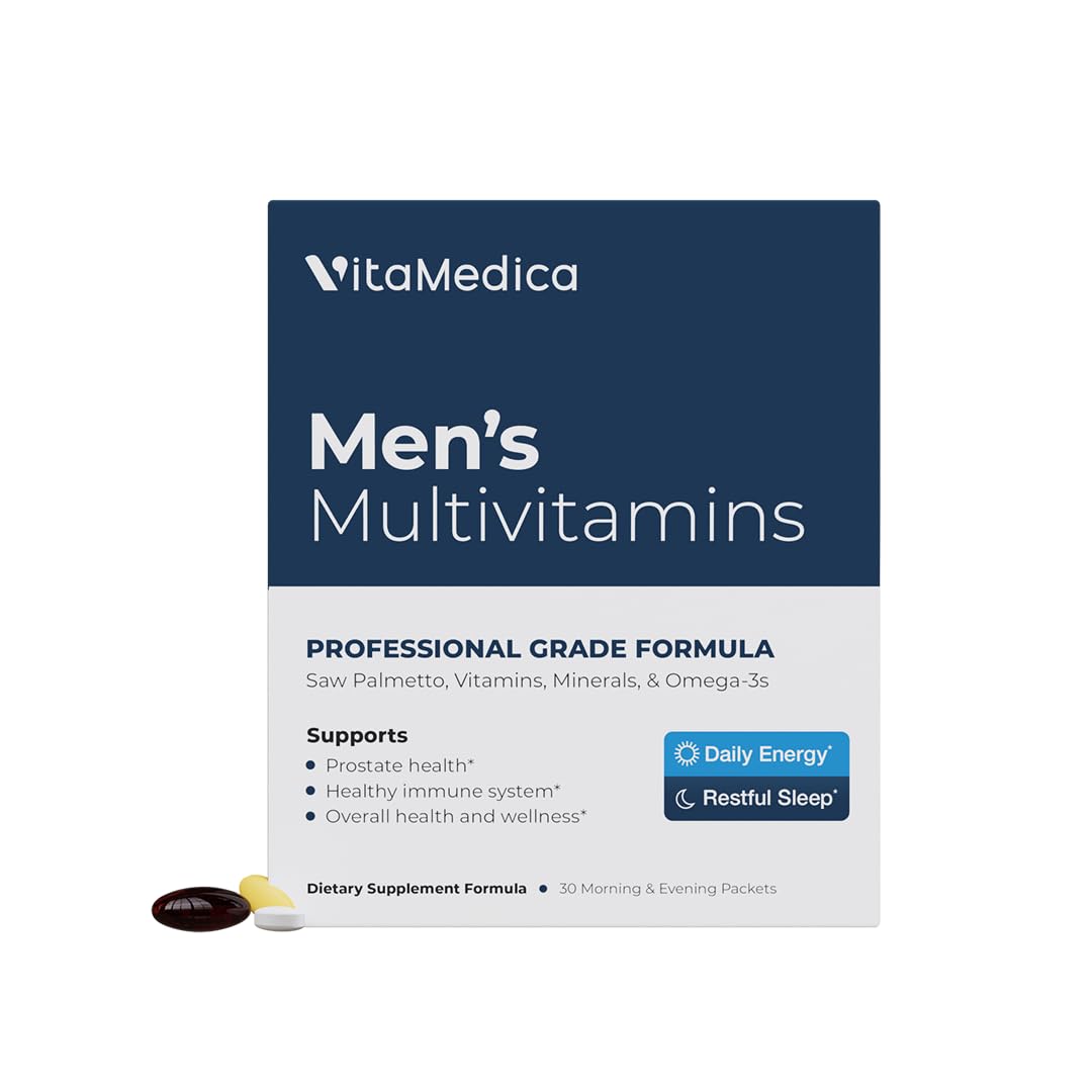 VitaMedica Men's Multivitamin with Prostate Health Support – 30 Easy Daily Packs