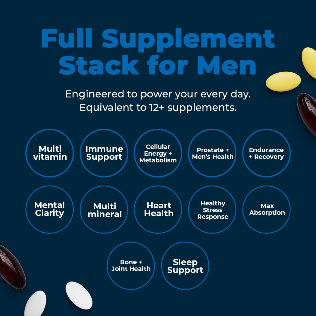 VitaMedica Men's Multivitamin with Prostate Health Support – 30 Easy Daily Packs