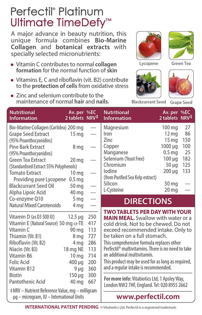 Vitabiotics Perfectil Platinum Skin Radiance - 60 Tablets