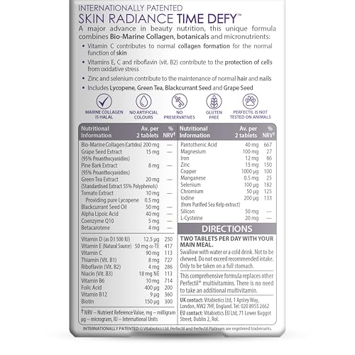 Vitabiotics Perfectil Platinum Skin Radiance - 60 Tablets