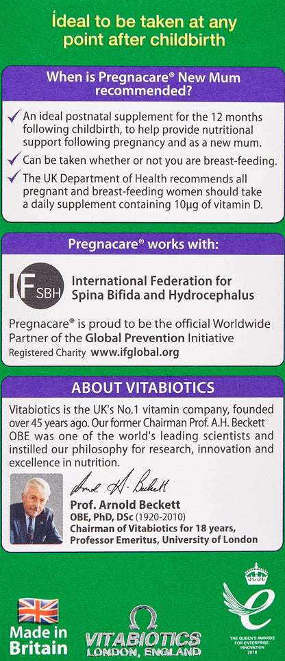 Vitabiotics Pregnacare New Mum Postnatal Formula - 56 Tablets
