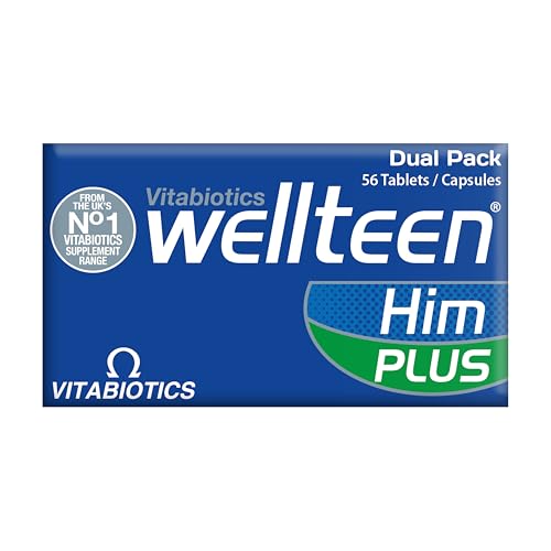 Vitabiotics Wellteen Him Plus Omega-3 for Teens 13-19 | 56 Tablets