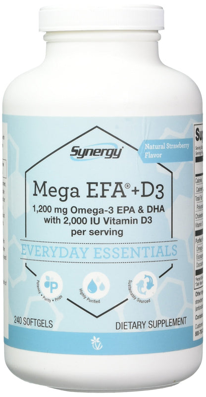Vitacost Mega EFA-D3 Omega-3 EPA & DHA - 2,126 mg per Serving - 240 Softgels