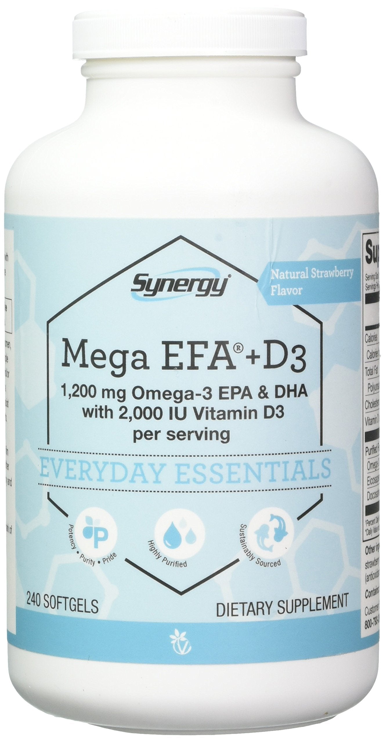 Vitacost Mega EFA-D3 Omega-3 EPA & DHA - 2,126 mg per Serving - 240 Softgels
