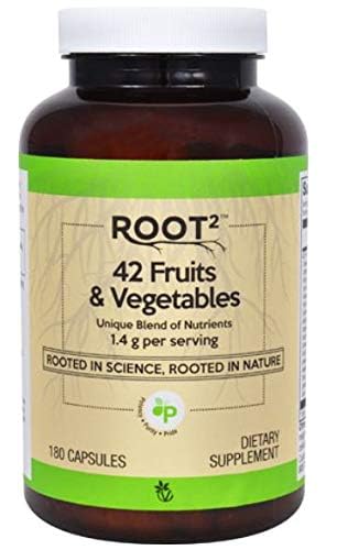 Vitacost ROOT2 42 Fruits & Vegetables – 180 Capsules | 1.4 g per Serving