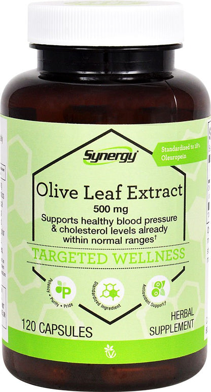 Vitacost Synergy Olive Leaf Extract - Standardized 500 mg - 120 Capsules
