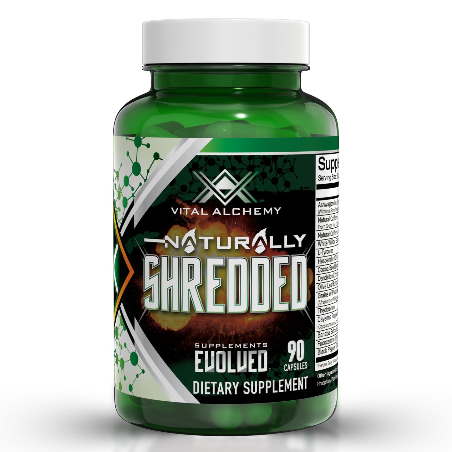 Vital Alchemy Naturally Shredded Ashwagandha Supplement with KSM-66 – Mood Support, Cortisol, Keto & Weight Management
