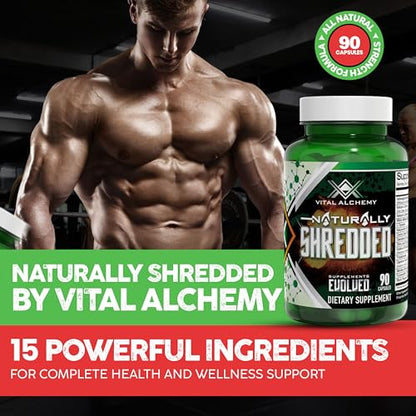Vital Alchemy Naturally Shredded Ashwagandha Supplement with KSM-66 – Mood Support, Cortisol, Keto & Weight Management