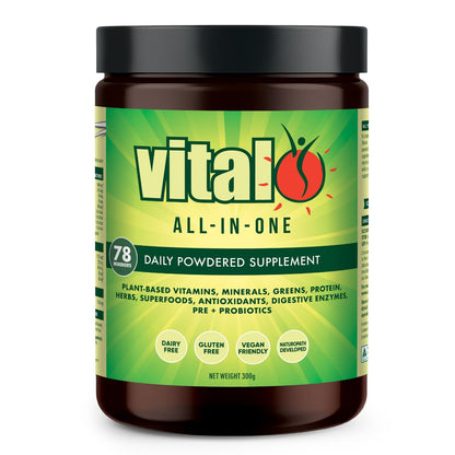 Vital All-in-One Daily Greens Powder – Probiotic Superfood (300 g)