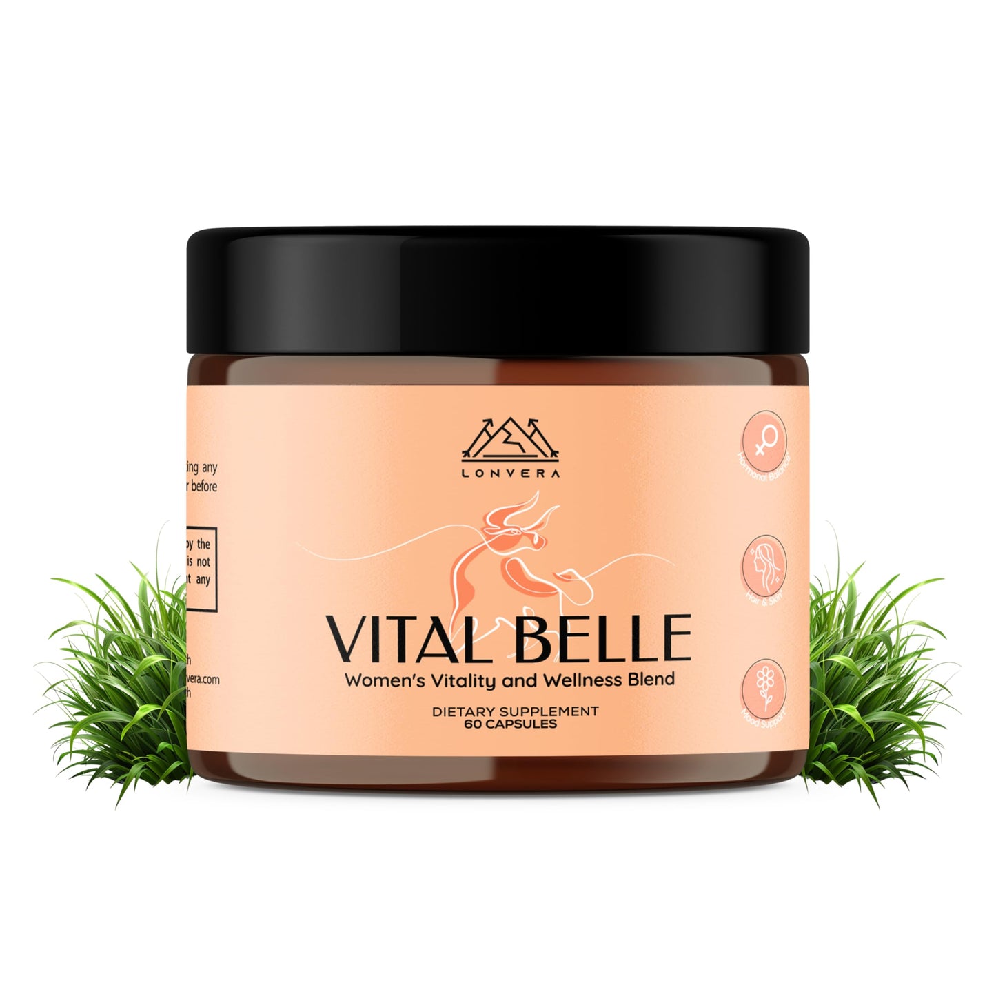 Vital Belle Grass-Fed Beef Organ Supplement for Women – Liver, Heart & Kidney (60 Capsules) – Pasture-Raised