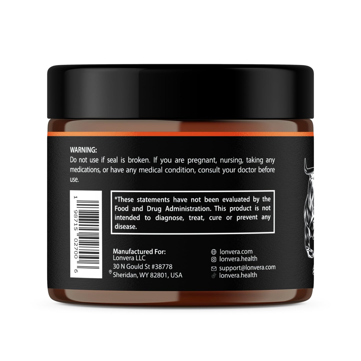 Lonvera Vital Bull Beef Organ Supplement for Men – Grass-Fed Liver, Testicle, Prostate & Bone Marrow | 30 Day Supply