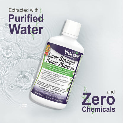 Vital Earth Minerals Super Strength Humic Minerals 2-Pack | 70+ Trace Minerals & Electrolytes