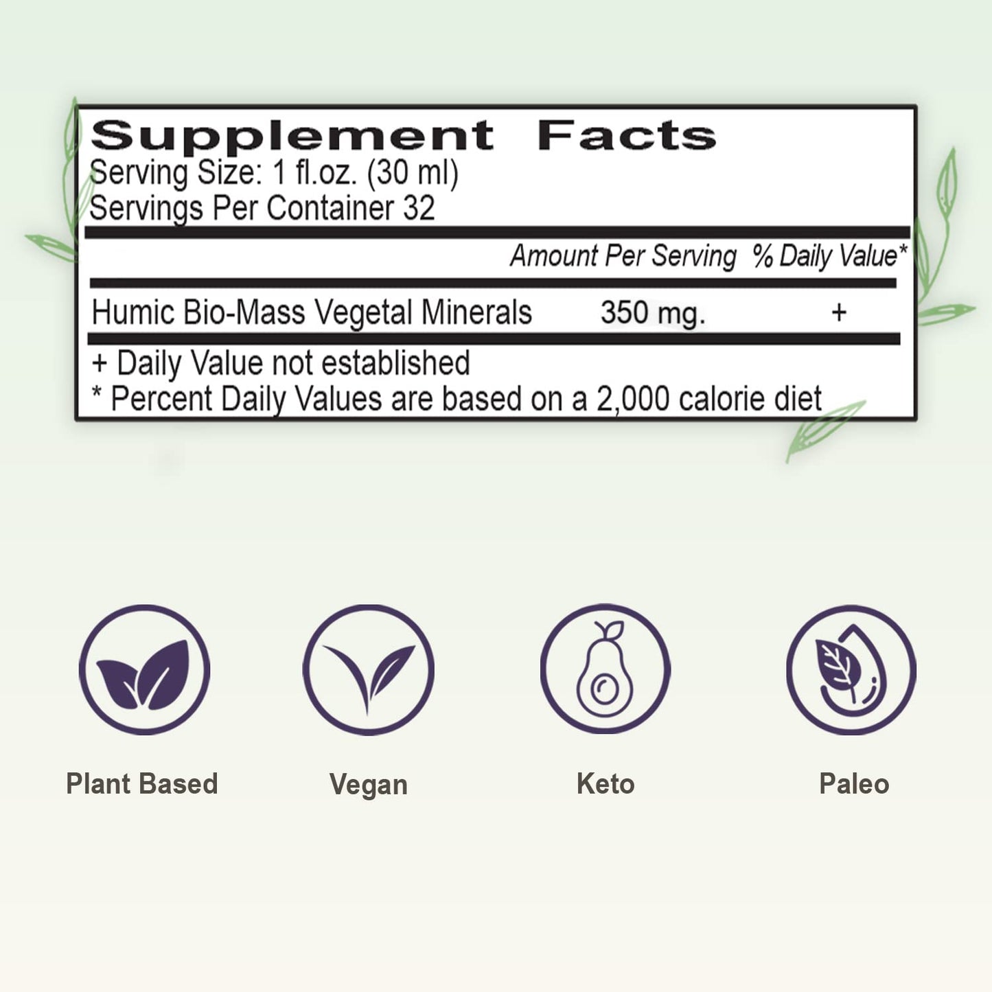 Vital Earth Minerals Super Strength Humic Minerals 2-Pack | 70+ Trace Minerals & Electrolytes