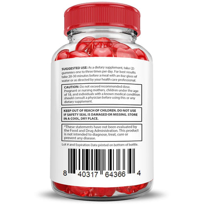 Justified Laboratories Vital Grow XL 1000mg ACV Gummies 2-Pack