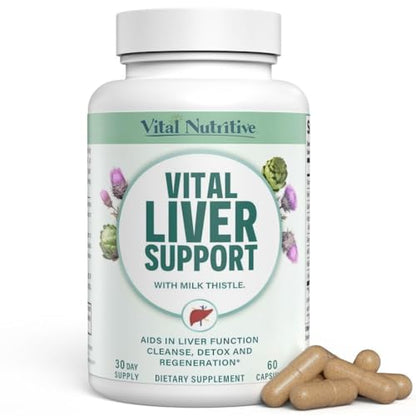 Vital Liver Support – 9-in-1 Liver Health Formula with Organic Milk Thistle