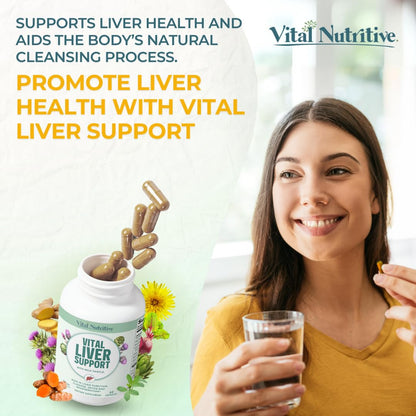 Vital Liver Support – 9-in-1 Liver Health Formula with Organic Milk Thistle