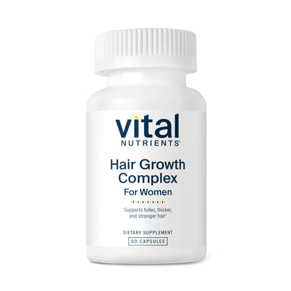 Vital Nutrients Hair Growth Vitamins Complex for Women | Fuller, Thicker Hair | 60 Count | Vegan & Gluten Free