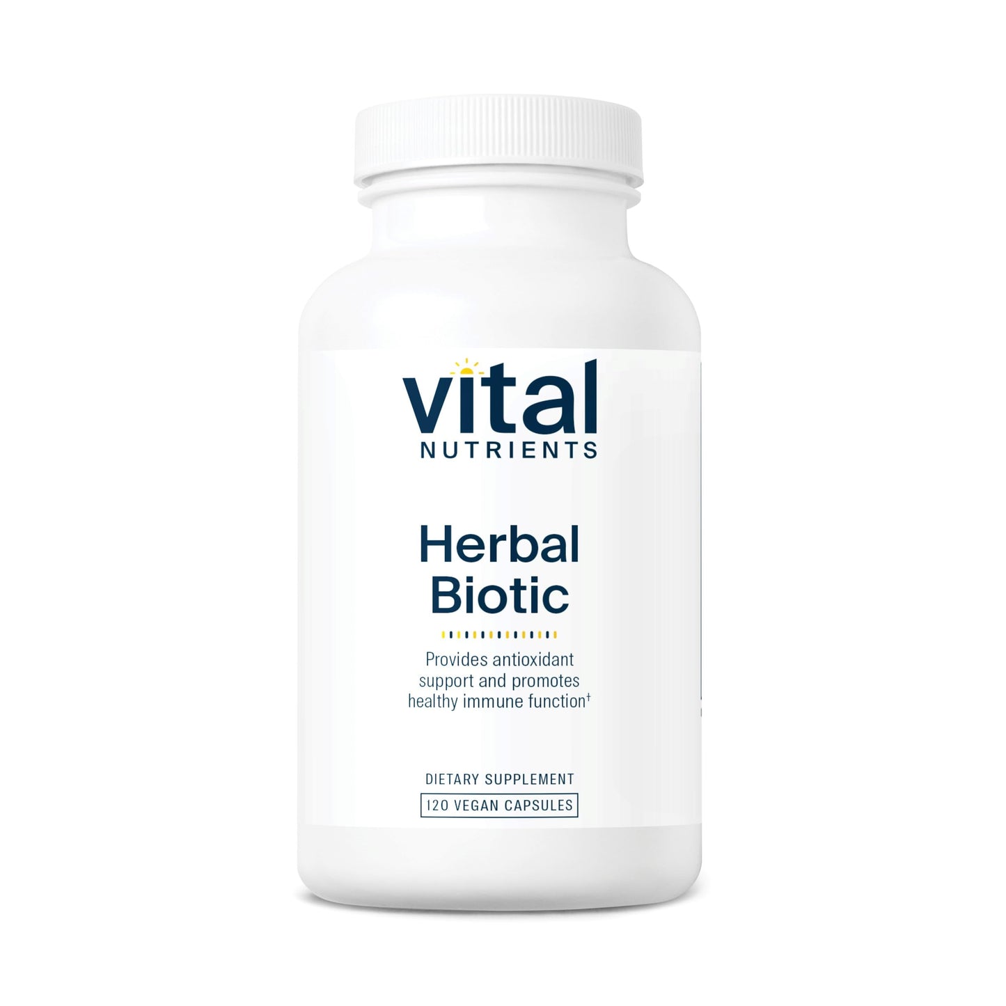 Vital Nutrients Herbal Biotic | Immune Support & Antioxidant (120 Caps) | Gluten, Dairy & Soy Free
