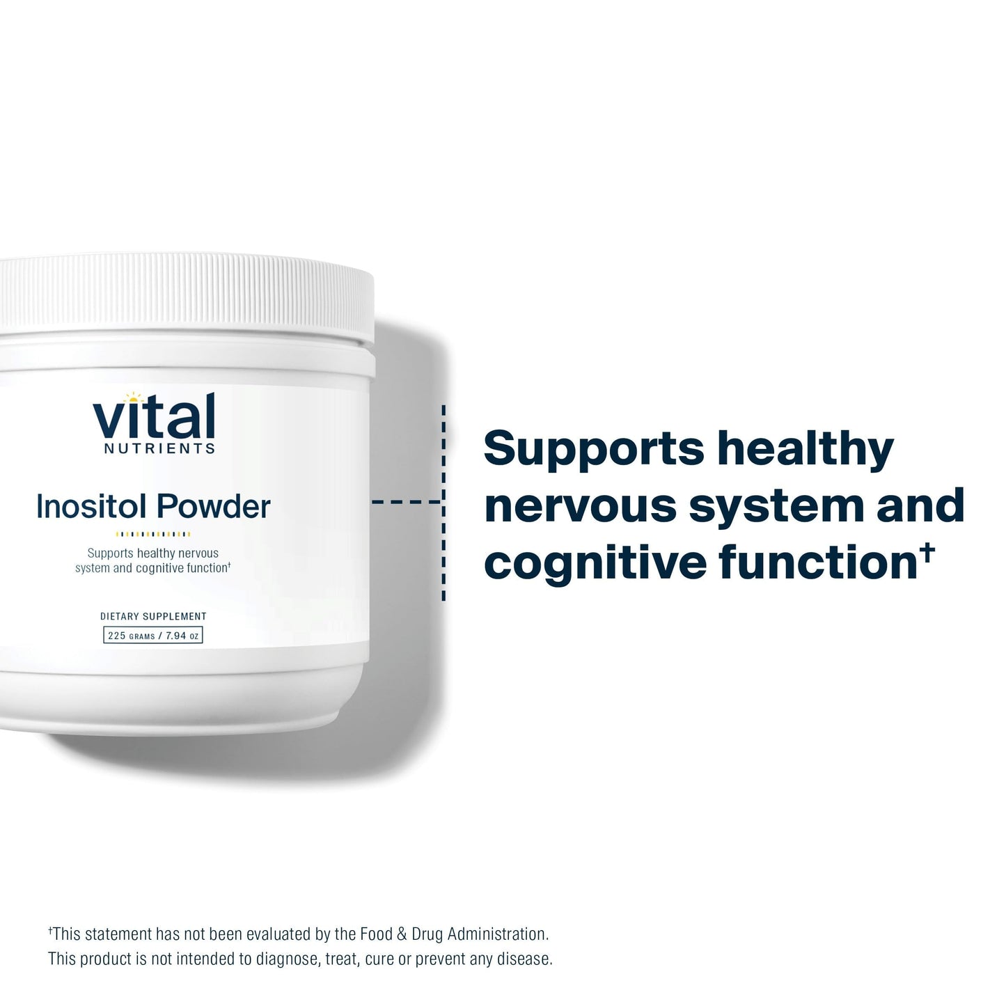 Vital Nutrients Inositol Powder | Myo-Inositol for Hormone & Energy Support | 56 Servings | Vegan, Gluten & Dairy Free