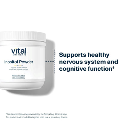 Vital Nutrients Inositol Powder | Myo-Inositol for Hormone & Energy Support | 56 Servings | Vegan, Gluten & Dairy Free