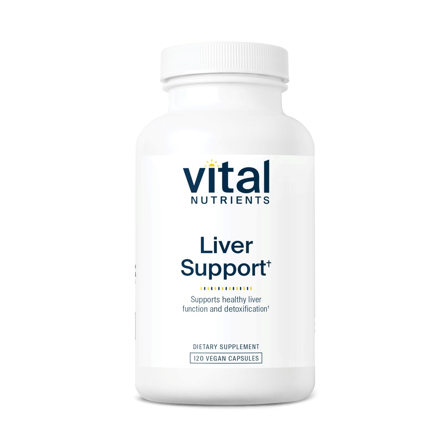 Vital Nutrients Liver Support Milk Thistle & Curcumin | Vegan, Gluten-Free | 120 Capsules