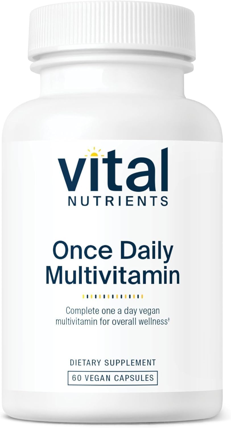 Vital Nutrients Once Daily Multivitamin – Vegan & Allergen-Free, 60 Capsules | 19 Essential Vitamins
