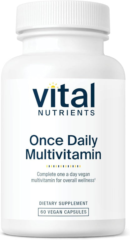 Vital Nutrients Once Daily Multivitamin – Vegan & Allergen-Free, 60 Capsules | 19 Essential Vitamins