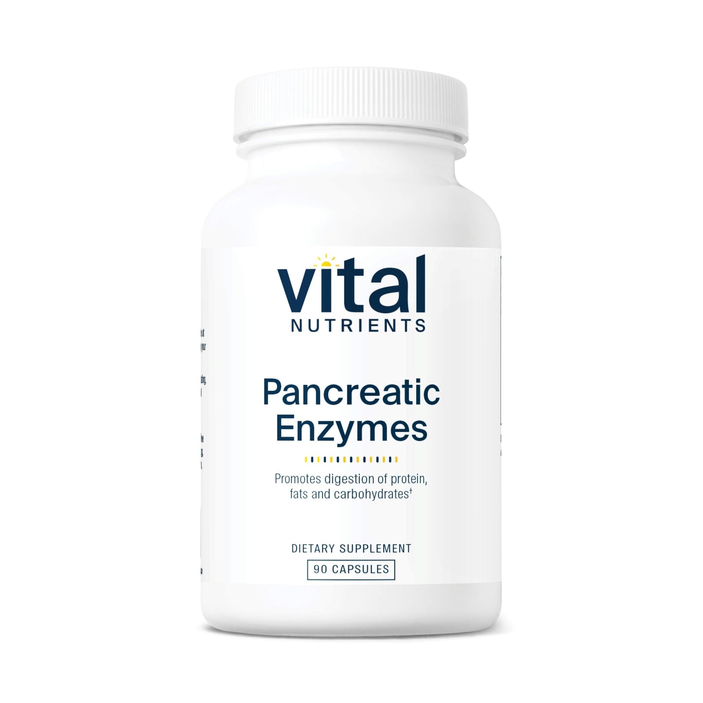 Vital Nutrients Pancreatic Enzymes 1000mg – Full Strength Digestive Enzymes (Protease, Amylase, Lipase) | Gluten, Dairy & Soy Free | 90 Capsules