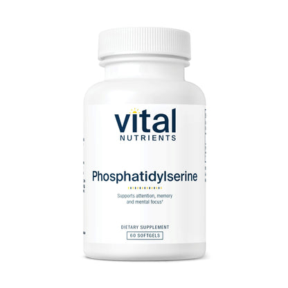 Vital Nutrients Phosphatidylserine | 150mg Phosphatidylserine Supplement | Powerful Nootropic for Attention, Memory, and Mental Focus Support* | Gluten, Dairy, Soy Free | Non-GMO | 60 Softgels