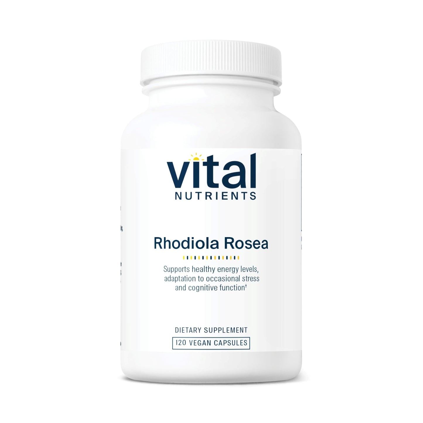 Vital Nutrients Rhodiola Rosea | Energy, Memory & Stress Support | 120 Capsules | Gluten, Dairy & Soy Free | Non-GMO