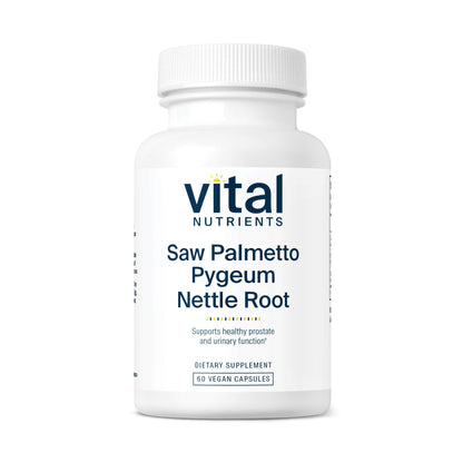 Vital Nutrients Saw Palmetto with Pygeum & Nettle Root – Vegan Prostate Support, 60 Capsules
