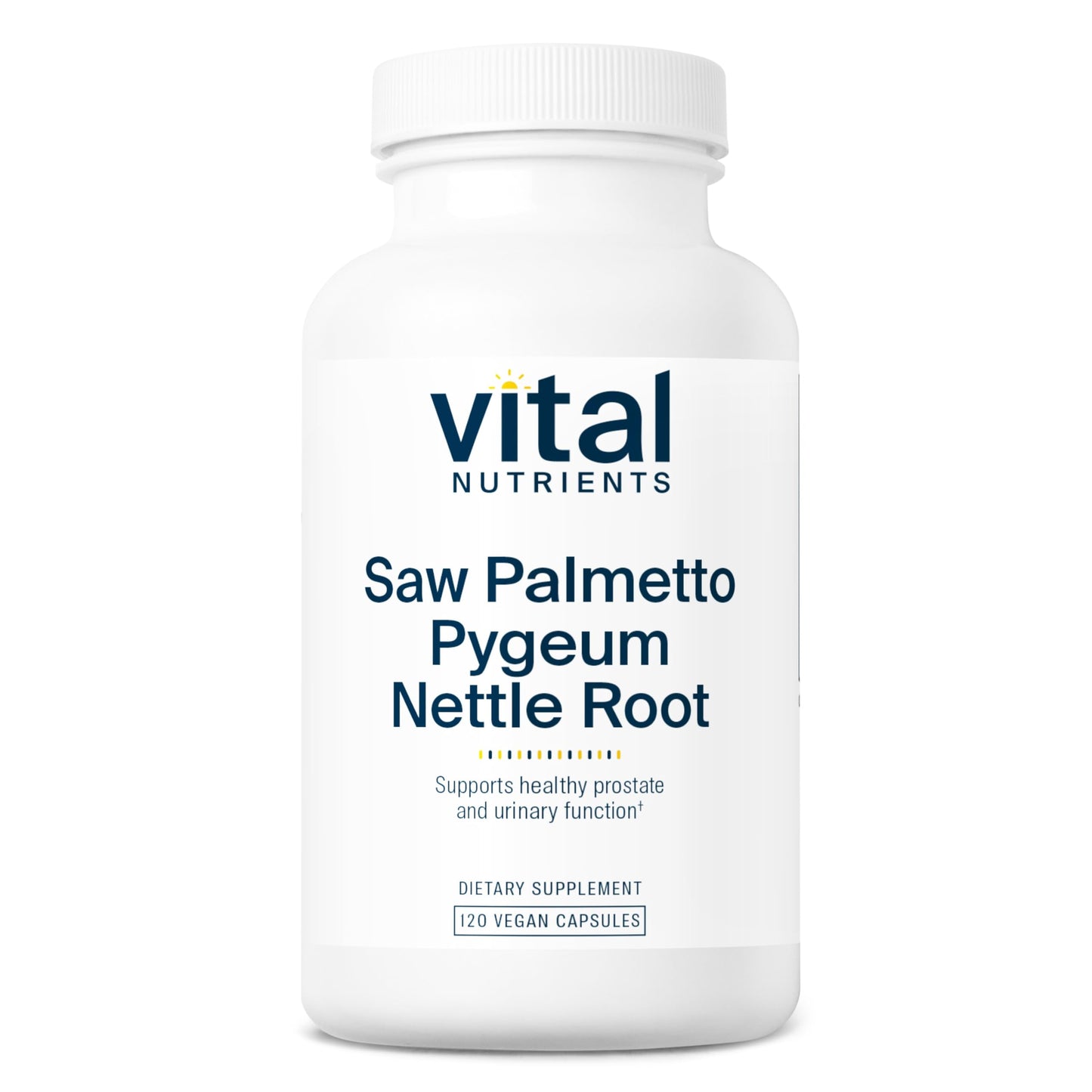 Vital Nutrients Saw Palmetto with Pygeum & Nettle Root – Vegan Prostate Support, 120 Capsules