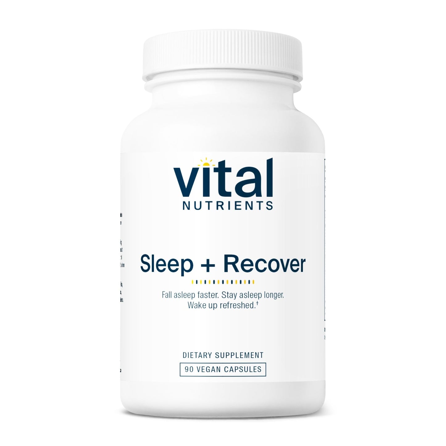 Vital Nutrients Sleep + Recover – Vegan Sleep Support with Melatonin, Ashwagandha & L-Theanine – 90 Capsules