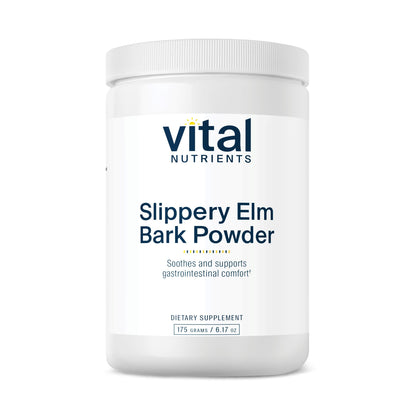 Vital Nutrients Slippery Elm Bark Powder 2500mg - Leaky Gut Support, Vegan, Non-GMO, Gluten/Dairy/Soy Free