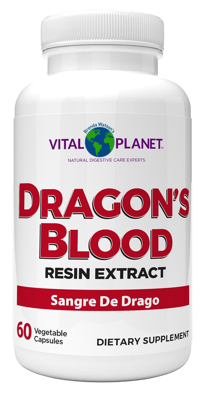 Vital Planet Dragon's Blood Resin Extract Croton lechleri – Digestive Health, 500 mg, 60 Capsules