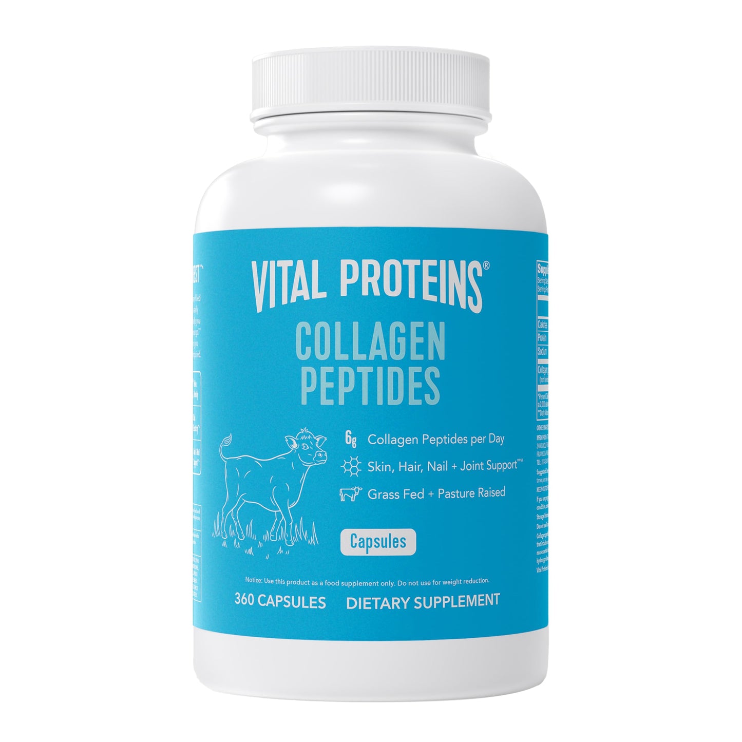 Vital Proteins Collagen Peptides Capsules for Women – 360 Capsules | Daily Wellness Support