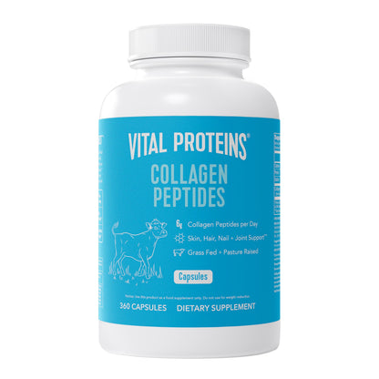 Vital Proteins Collagen Peptides Capsules for Women – 360 Capsules | Daily Wellness Support